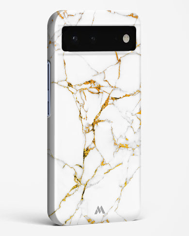 Calacatta White Marble Hard Case Phone Cover-(Google)