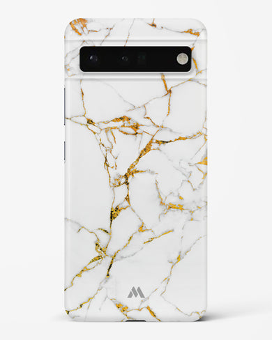 Calacatta White Marble Hard Case Phone Cover-(Google)