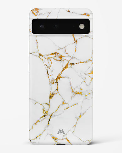 Calacatta White Marble Hard Case Phone Cover-(Google)