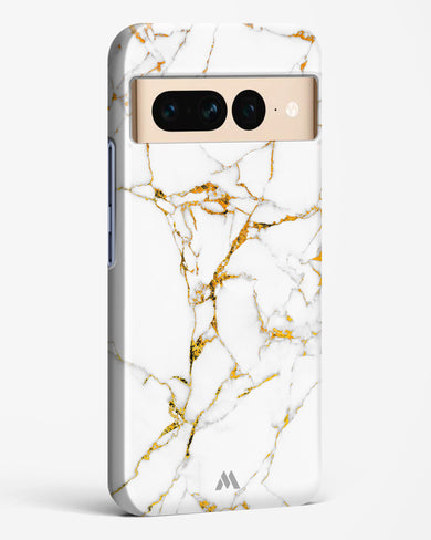 Calacatta White Marble Hard Case Phone Cover-(Google)