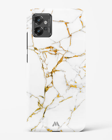 Calacatta White Marble Hard Case Phone Cover (Motorola)