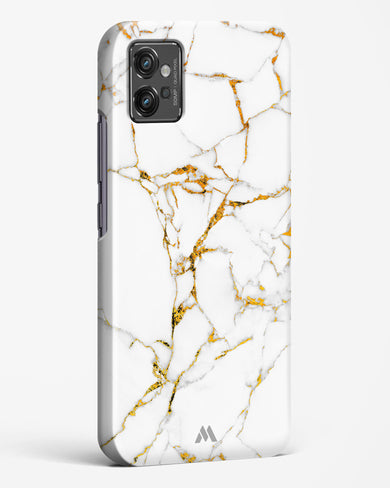 Calacatta White Marble Hard Case Phone Cover (Motorola)