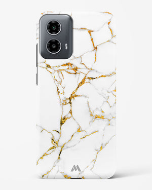 Calacatta White Marble Hard Case Phone Cover (Motorola)