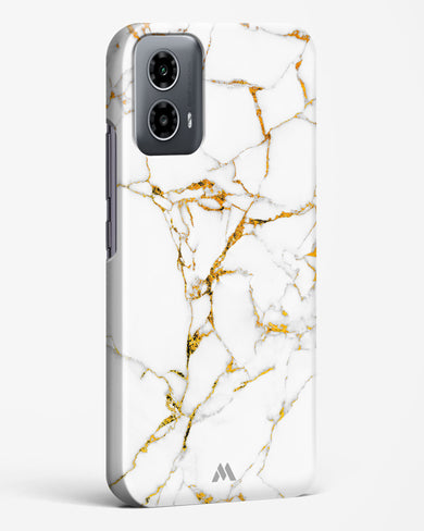 Calacatta White Marble Hard Case Phone Cover (Motorola)