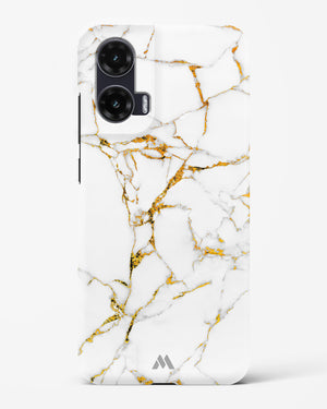 Calacatta White Marble Hard Case Phone Cover (Motorola)