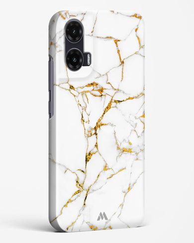 Calacatta White Marble Hard Case Phone Cover (Motorola)