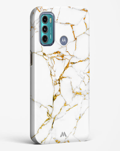 Calacatta White Marble Hard Case Phone Cover (Motorola)