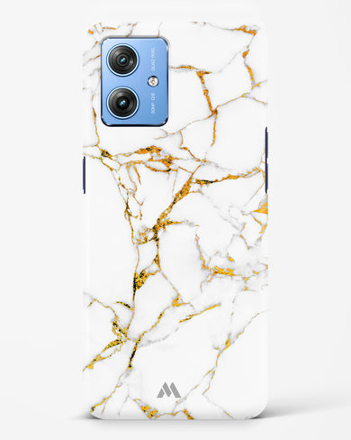 Calacatta White Marble Hard Case Phone Cover (Motorola)