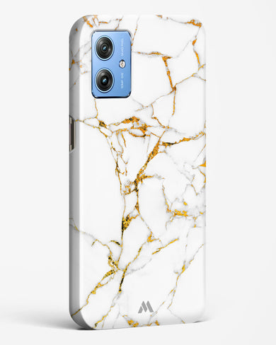 Calacatta White Marble Hard Case Phone Cover (Motorola)