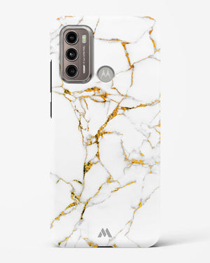 Calacatta White Marble Hard Case Phone Cover (Motorola)