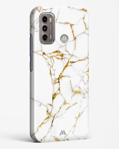 Calacatta White Marble Hard Case Phone Cover (Motorola)