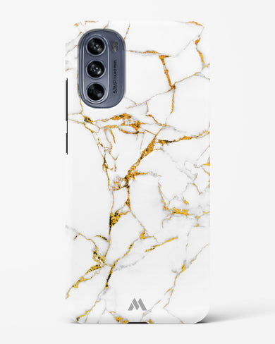 Calacatta White Marble Hard Case Phone Cover (Motorola)