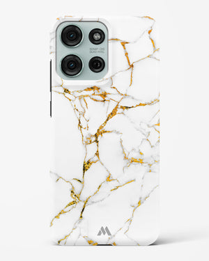 Calacatta White Marble Hard Case Phone Cover (Motorola)