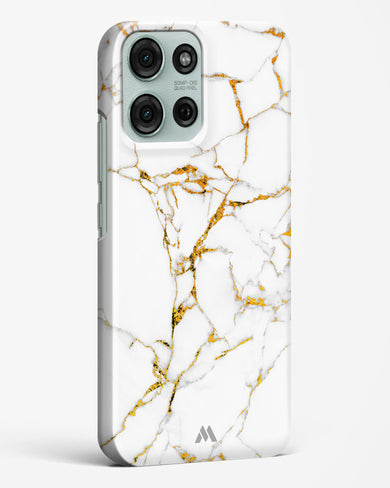 Calacatta White Marble Hard Case Phone Cover (Motorola)