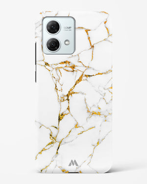 Calacatta White Marble Hard Case Phone Cover (Motorola)