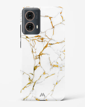 Calacatta White Marble Hard Case Phone Cover (Motorola)