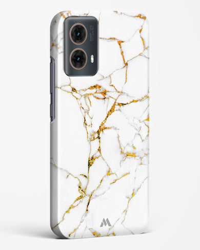 Calacatta White Marble Hard Case Phone Cover (Motorola)