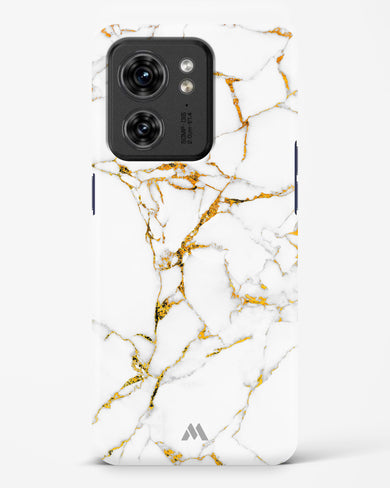 Calacatta White Marble Hard Case Phone Cover (Motorola)