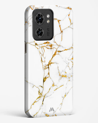 Calacatta White Marble Hard Case Phone Cover (Motorola)