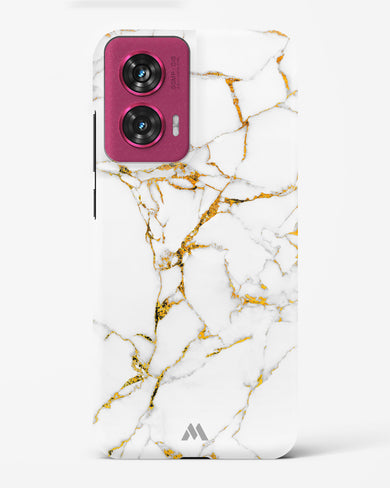 Calacatta White Marble Hard Case Phone Cover (Motorola)