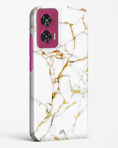 Calacatta White Marble Hard Case Phone Cover (Motorola)
