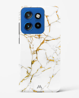 Calacatta White Marble Hard Case Phone Cover (Motorola)