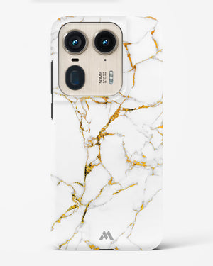Calacatta White Marble Hard Case Phone Cover (Motorola)
