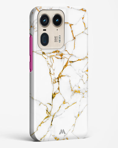 Calacatta White Marble Hard Case Phone Cover (Motorola)