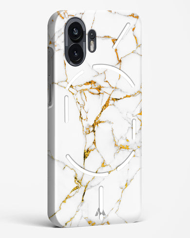 Calacatta White Marble Hard Case Phone Cover (Nothing)
