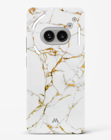 Calacatta White Marble Hard Case Phone Cover (Nothing)