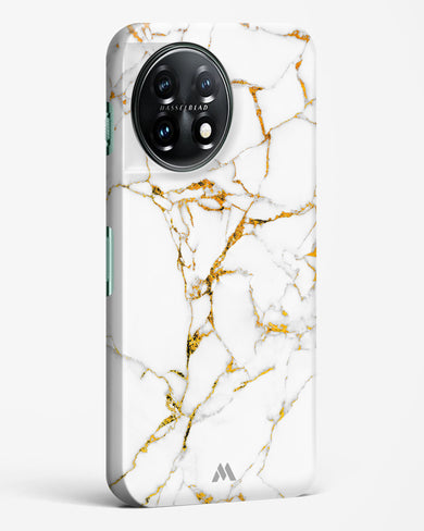 Calacatta White Marble Hard Case Phone Cover-(OnePlus)