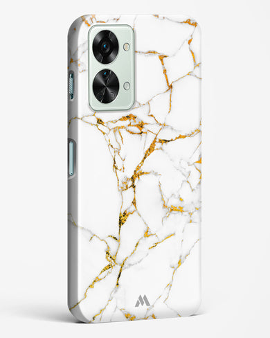 Calacatta White Marble Hard Case Phone Cover-(OnePlus)