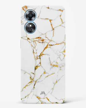 Calacatta White Marble Hard Case Phone Cover-(Oppo)