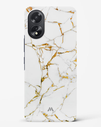 Calacatta White Marble Hard Case Phone Cover-(Oppo)