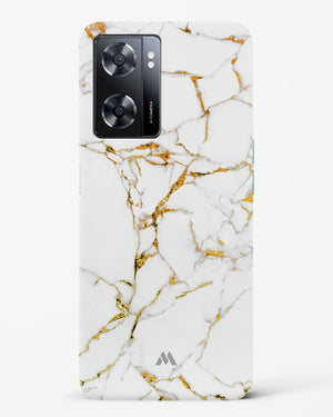 Calacatta White Marble Hard Case Phone Cover-(Oppo)