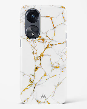 Calacatta White Marble Hard Case Phone Cover (Oppo)
