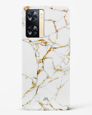 Calacatta White Marble Hard Case Phone Cover-(Oppo)