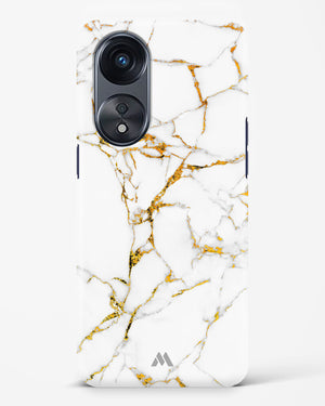 Calacatta White Marble Hard Case Phone Cover-(Oppo)