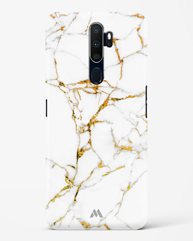 Calacatta White Marble Hard Case Phone Cover-(Oppo)