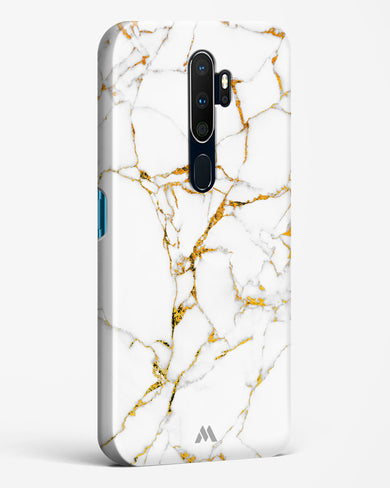 Calacatta White Marble Hard Case Phone Cover-(Oppo)