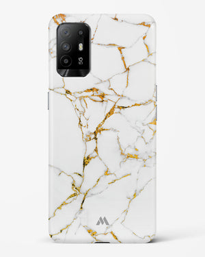 Calacatta White Marble Hard Case Phone Cover-(Oppo)