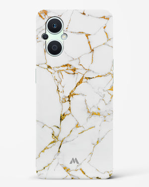 Calacatta White Marble Hard Case Phone Cover-(Oppo)