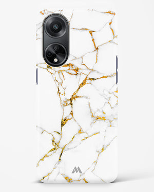 Calacatta White Marble Hard Case Phone Cover-(Oppo)