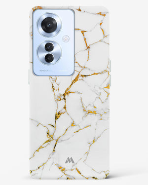 Calacatta White Marble Hard Case Phone Cover (Oppo)