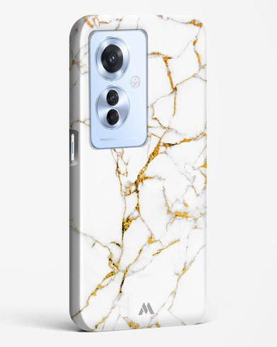 Calacatta White Marble Hard Case Phone Cover (Oppo)