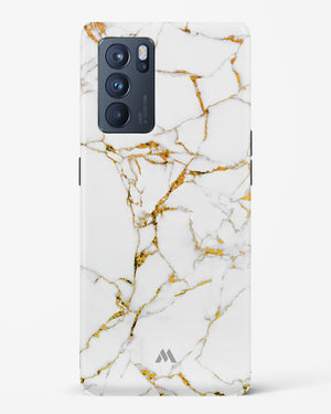 Calacatta White Marble Hard Case Phone Cover (Oppo)