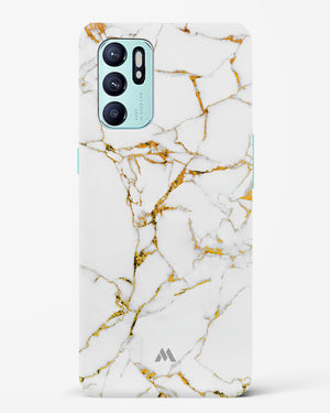 Calacatta White Marble Hard Case Phone Cover-(Oppo)