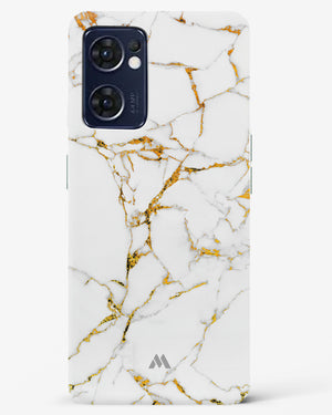 Calacatta White Marble Hard Case Phone Cover (Oppo)