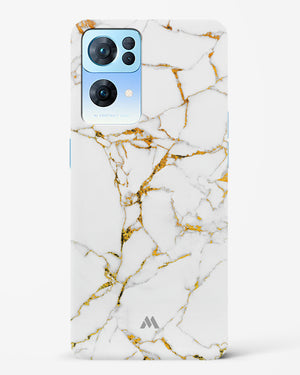 Calacatta White Marble Hard Case Phone Cover (Oppo)