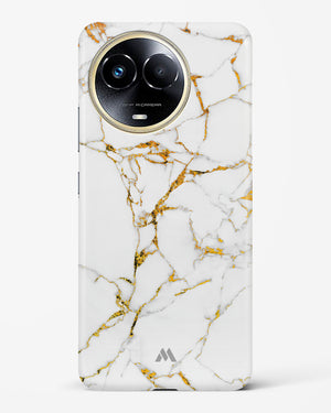 Calacatta White Marble Hard Case Phone Cover-(Realme)